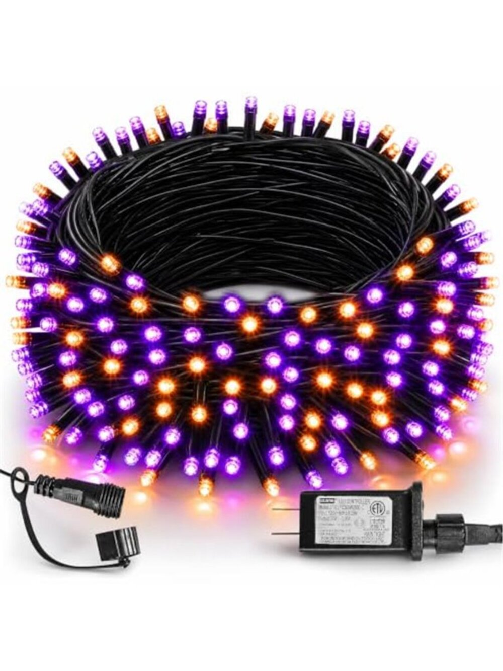 Halloween Lights 200 LED 66FT Outdoor Halloween Lights Plug in with 8 Modes